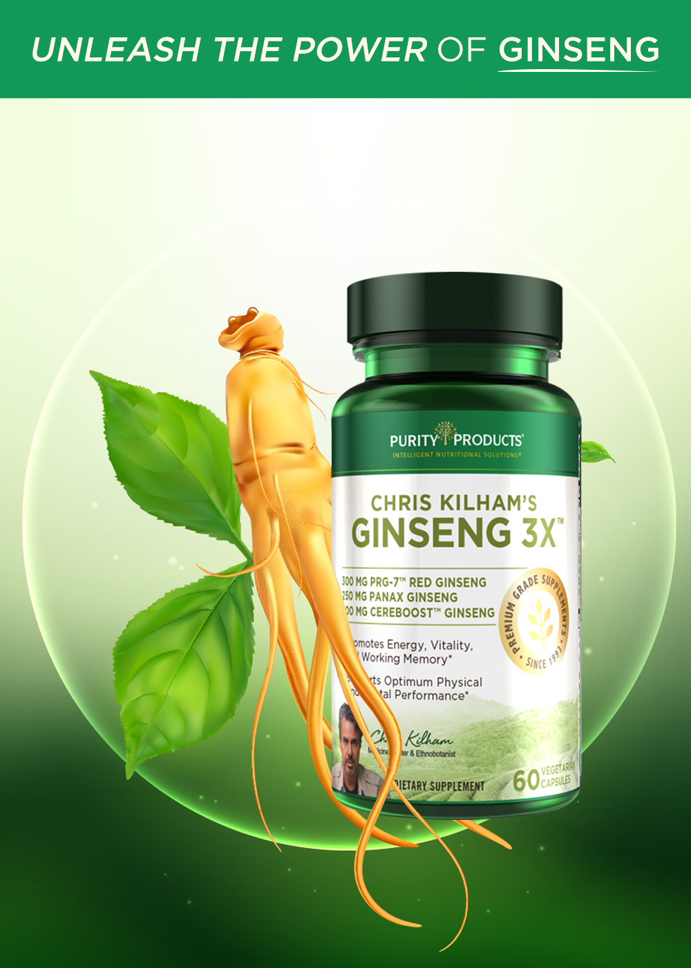Chris Kilham's Triple Ginseng 3X™ | Purity Products