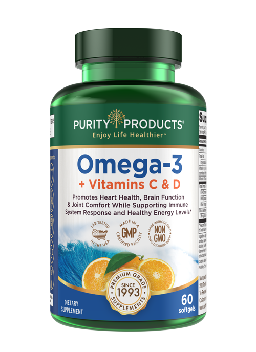 Omega-3 Plus Vitamin C and D | Purity Products